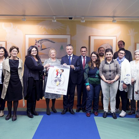 Representantes de Fedeafes con el lehendakari Urkullu y el Consejero Ángel Toña